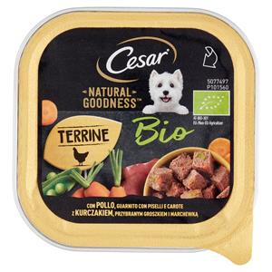 Cesar Natural Goodness Bio Cibo Umido Cane con Pollo Piselli e Carote 100 g