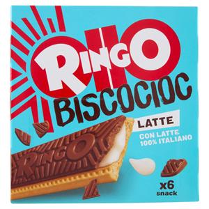 Ringo Snack Bisco Cioc Snack con Latte Italiano 6 porzioni 162g