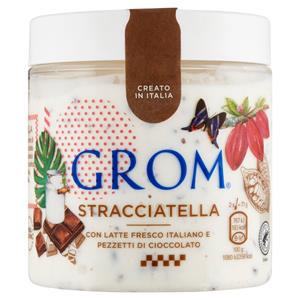 Grom Stracciatella con Latte Fresco Italiano e Pezzetti di Cioccolato 325 g