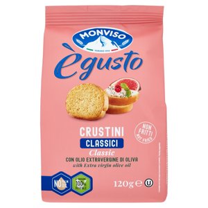 Monviso ègusto Crustini Classici con Olio Extravergine di Oliva 120 g