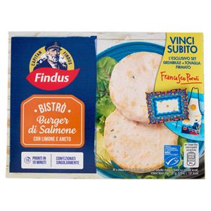 Capitan Findus Bistrò Burger di Salmone con limone e aneto 170 g