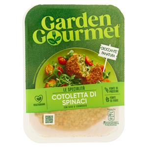 GARDEN GOURMET Cotoletta di Spinaci Vegetariana con Riso e Formaggi (2 pezzi) 180g