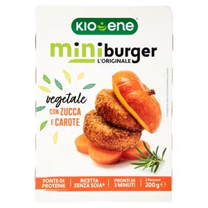 Kioene miniburger l'Originale vegetale con Zucca e Carote 200 g