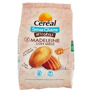 Céréal Senza Glutine Madeleine con Miele 6 Madeleine 170 g