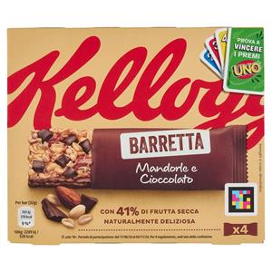 Kellogg's Barretta Mandorle e Cioccolato 4 x 32 g