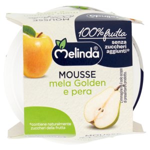 Melinda Mousse mela Golden e pera 2 x 100 g