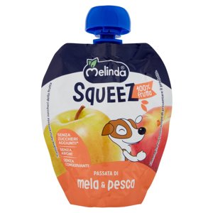 Melinda Squeez 100% frutta Passata di mela & pesca 90 g