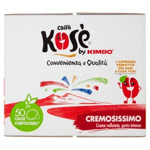 caffè Kosè Cialde Compostabili* Cremosissimo 50 x 7,3 g