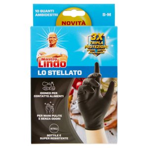 Mastro Lindo lo Stellato Guanti Ambidestri S-M 10 pz