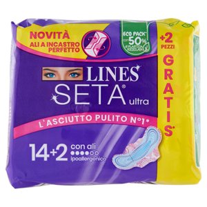 Lines Seta ultra con ali 14+2 pz