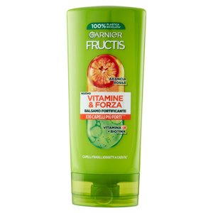 Garnier Fructis Balsamo Vitamine & Forza, balsamo fortificante, ideale per capelli fragili, 200 ml