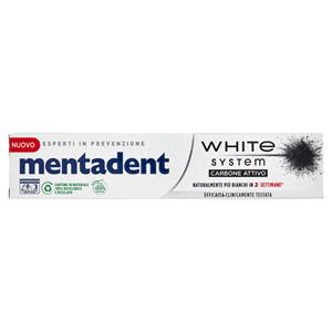 Mentadent White System Carbone Attivo 75 ml