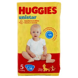 Huggies unistar Pannolini 5 11-25 Kg 14 pz