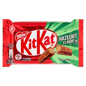 KITKAT Hazelnut Wafer ricoperto di Cioccolato al Latte al gusto Nocciola Snack 41,5g