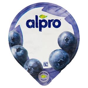 Alpro Alternativa Vegetale allo Yogurt, Gusto Mirtillo, Senza Lattosio, Senza Conservanti, 135g