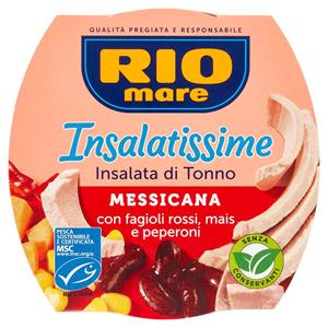 Rio mare Insalatissime Insalata di Tonno Messicana con fagioli rossi, mais e peperoni 160 g