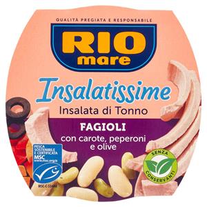 Rio mare Insalatissime Insalata di Tonno Fagioli con carote, peperoni e olive 160 g