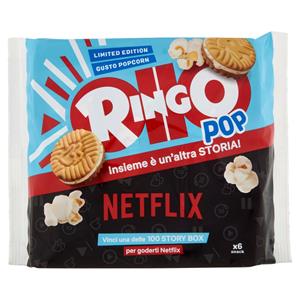 Ringo Pop Biscotto con Gusto Popcorn Snack 6 porzioni 165 g Limited edition Netflix