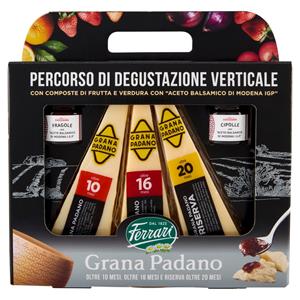 Ferrari Grana Padano Percorso di Degustazione Verticale 600g con composte con aceto balsamico