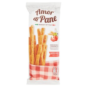 Amor di Pane Grissini con Solo Olio Extravergine d'Oliva Gusto Pizza 125 g