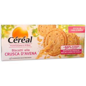 Céréal Nutrizione e Fibre Biscotti Frollini alla Crusca di Avena, Ricchi in fibre 144 g