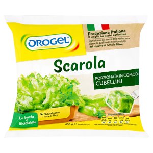 Orogel Scarola Porzionata in Comodi Cubellini Surgelati 450 g