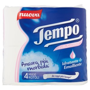 Tempo Pelli Sensibili Maxi Rotoli 4 pz