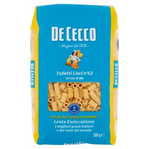 De Cecco Tubetti Lisci n°62 500 g