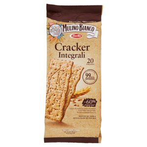 Mulino Bianco Cracker Integrali con Farina Sostenibile Ricchi di Fibre 500g