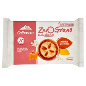 Galbusera ZeroGrano Senza Glutine con Miele Millefiori 6 x 36,7 g