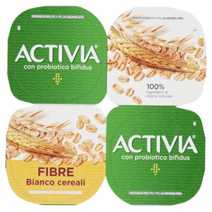 Activia Fibre Bianco cereali 4 x 125 g