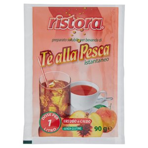 ristora preparato solubile per bevanda di Tè alla Pesca istantaneo 90 g