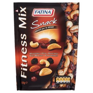 Fatina Snack Fitness Mix Mandorle - Uva - Anacardi - Noci Brasile - Cranberries 150 g