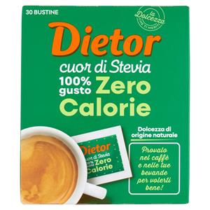 Dietor cuor di Stevia Zero Calorie Bustine 30 x 1 g