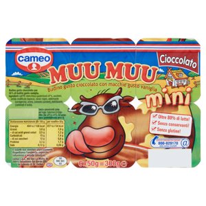 cameo Muu Muu mini Cioccolato 6 x 50 g