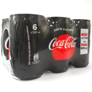 COCA-COLA Zero Zuccheri Minican 6 x 150 ml