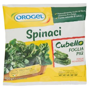 Orogel Cubello  Spinaci Foglia Più  Gr 900 