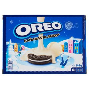 Oreo Bañadas, biscotti con copertura al cioccolato bianco - 246g