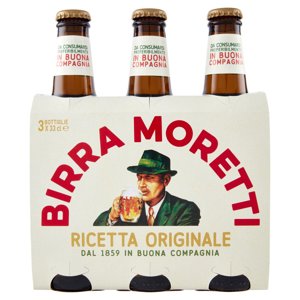 Birra Moretti Ricetta Originale 3 x 33 cl