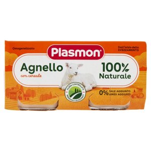 Plasmon Omogeneizzato Agnello con cereale 2 x 80 g