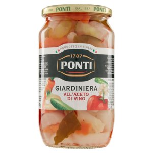 Ponti Giardiniera all'Aceto di Vino 700 g