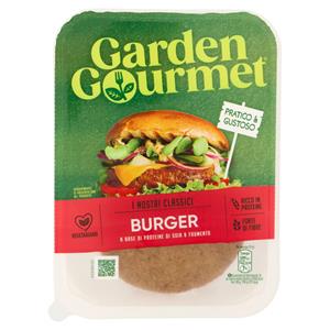 GARDEN GOURMET Burger di Soia Saporito Vegetariano (2 pezzi) 150 g