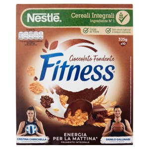 FITNESS CIOCCOLATO FONDENTE Cereali con frumento e avena integrali e fiocchi al cioccolato 325g