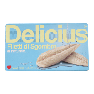 DELICIUS FIL.SGOMBRO NAT.125GR