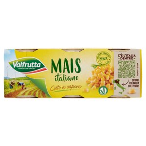 Valfrutta Mais italiano Cotto a vapore 3 x 160 g