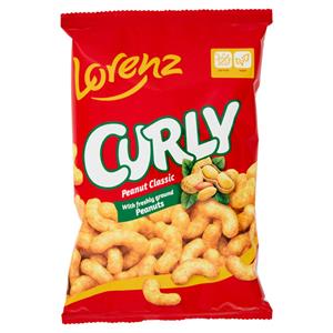 Lorenz Curly Peanut Classic Snack di Mais ricoperto di Arachidi 60 g