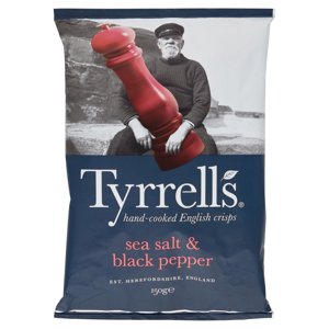 Tyrrells sea salt & black pepper 150 g