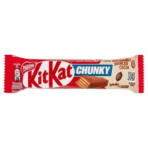 NESTLÉ KitKat Chunky Wafer croccante ricoperto di Cioccolato al Latte snack 40g