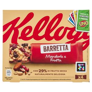 Kellogg's Barretta Mandorle e Frutta 4 x 32 g