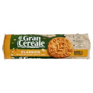 Gran Cereale Biscotti Gran Cereale Classico Fiocchi di Avena Farro Orzo Tubo 250 g